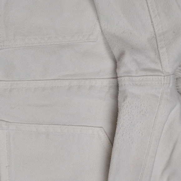 Vanilla Star White High Rise Straight Leg Distressed Ripped Five People Jeans - Picture 14 of 15